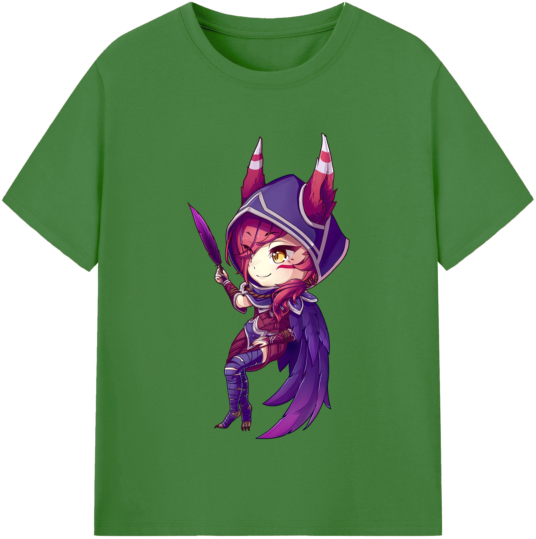 （画像用） リーグ・オブ・レジェンド League of Legends LOL レディースカジュアルプリントTシャツ（綿100％）